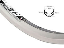 Ryde Velg 26 inch / 559 zac19 zilver geslepen zijkant 32 gaats