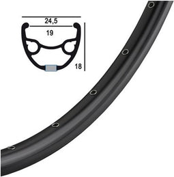Ryde Velg 28 inch 622 rival 21 zwart 36 bus