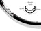 Ryde Velg 28 inch 622 zac2000 zwart 32 gaats geslepen zijkant