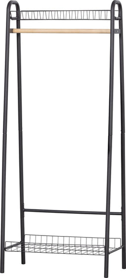 WOOOD Jovi Kledingrek - Metaal - Zwart - 167x70x41