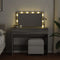 vidaXL - Kaptafel - met - LED-verlichting - 100x40x120 - cm - grijs - sonoma