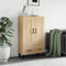 vidaXL - Hoge - kast - 69,5x31x115 - cm - bewerkt - hout - sonoma - eikenkleurig