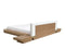 ZEN - Futon tweepersoonsbed - Lichtbruin - 160 x 200 cm - MDF