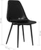vidaXL - Eetkamerstoelen - 2 - st - PP - wit