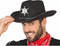 Atosa Carnaval verkleed Cowboy hoed Kentucky - zwart - volwassenen - Western Sheriff thema