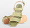 POSH by Poelman BO - Dames Sandalen met hak - Imitatiesuède - Mint Groen - Maat 40