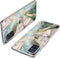 iMoshion Hoesje Geschikt voor Samsung Galaxy A51 Hoesje Siliconen - iMoshion Design hoesje - Wit / Zwart / Shattered Beige Marble