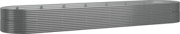 vidaXL - Plantenbak - 584x140x68 - cm - gepoedercoat - staal - grijs