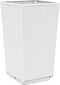 vidaXL - Plantenbakken - 4 - st - 32,5x32,5x57 - cm - polypropeen - wit