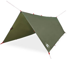 vidaXL - Kampeerluifel - waterdicht - 406x306 - cm - olijfgroen