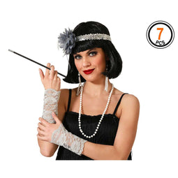 Set Kostuumaccessoires Cabaret Danseres 7 Onderdelen
