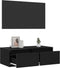 vidaXL - Tv-meubel - met - LED-verlichting - 75x35,5x25 - cm - zwart - eikenkleurig