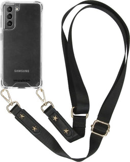 iMoshion Hoesje Geschikt voor Samsung Galaxy S21 Plus Hoesje Met Koord - iMoshion Backcover met strap - Transparant