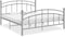vidaXL - Bedframe - metaal - grijs - 180x200 - cm
