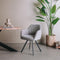 Tower living Bruno swivel armchair - fabric Nature 452 Blue grey