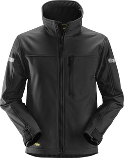 Snickers Workwear Softshell Jack - Fleece - Ergonomische pasvorm - Zwart - M
