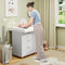 WOLTU WT007 aankleedblad voor commode - wit MDF - verstelbare diepte 46,5 tot 50 cm