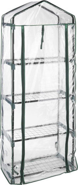 Haushalt Kweekkast 4 Verdiepingen - Broeikas - 31 x 59 x 160 Cm - Doorzichtig