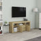 vidaXL - Tv-meubel - 120x30x50 - cm - bewerkt - hout - sonoma - eikenkleurig