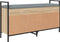 vidaXL - Schoenenbank - 105,5x32x57,5 - cm - bewerkt - hout - sonoma - eikenkleurig