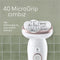Braun Silk·épil 9 - Epilator - MicroGrip 40 pincetten - Goud Wit