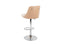 Set van 2 barstoelen VANCOUVER Kunstleer Draaibaar Beige