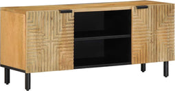 vidaXL - Tv-meubel - 105x33x46 - cm - massief - mangohout - bruin