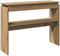 vidaXL - Wandtafel - 102x30x80 - cm - bewerkt - hout - artisanaal - eikenkleur