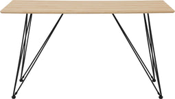 Eettafel KENTON Lichtbruin 140 cm 80 cm