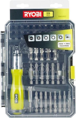 RYOBI 59 schroevendraaiers-bouten + schroevendraaiers