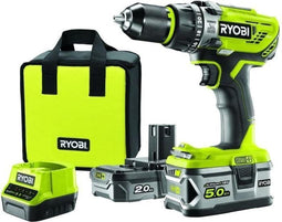 RYOBI Boor Boor 18V - 50 Nm - 1 x 5,0Ah / 1 x 2,0Ah