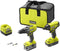 RYOBI One + Duo Boorhamer + Accu-slagschroevendraaier 18V - R18PDID2-252S - 2 en 5 Ah accu's - opbergtas
