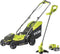 RYOBI ONE+ Pack 18V Cordless Grasmaaier + Trimmer RLM1833BLT1825M : Grasmaaier RLM18X33B40 en Trimmer OLT1825M (incl. 1x4.0Ah accu)
