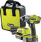 Ryobi R18IW3-120S ONE+ 18V Li-ion Accu slagmoersleutel set (1x 2.0ah accu) in tas - 400mm - 1/2''