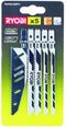 Ryobi RAK05JSBFC 5-delige decoupeerzaagbladenset
