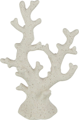 J-Line Koraal Zand Glazuur Porselein Wit Large