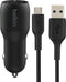 Belkin CCE002BT1MBK - USB-A Lader - 2-poorts 24 W met kabel - Zwart