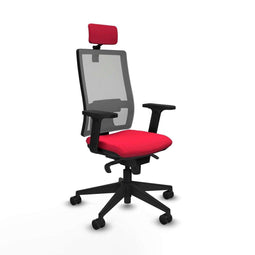 Piqueras y Crespo 2D066N2 - Bureaustoel - Hoofdsteun en verstelbare hoogte - Rood