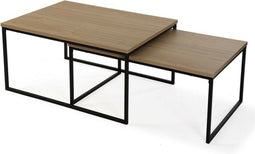 Set van 2 tafels Versa Lasse 80 x 40 x 60 cm