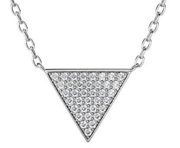 Yolora Dames Ketting - Hanger met Kalpa Camaka Kristallen - 18K Wit Verguld - Zilverkleurig
