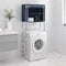 vidaXL - Opbergrek - voor - boven - wasmachine - 2-laags - 71x29,5x170,5 - cm - blauw