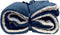 D- Unique Living | Lars coral fleece/suede plaid 150x200cm dark blue