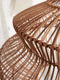 GOOD&MOJO Hanglamp Zanzibar - Rotan Zwart - Ø40x30cm - Modern - Hanglampen Eetkamer, Slaapkamer, Woonkamer
