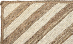 Tapijt DKD Home Decor Scandi Wit Lichtbruin Jute (120 x 180 x 1 cm)
