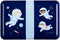 A Little Lovely Company Back to school set - Drinkfles / Lunchbox - astronaut
