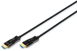 Assmann AK-330125-150-S - HDMI AOC hybride kabel - 15 m 4K UHD - Zwart