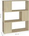 vidaXL-Boekenkast/kamerscherm-80x24x94-cm-spaanplaat-sonoma-eikenkleur
