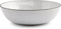 S|P Collection Fina - Kom 13xH4cm - Wit met zwarte rand (Set van 4)
