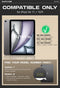 Supcase hoes met screen protector geschikt voor iPad Air 6 (M3 en M2) / Air 5 / Air 4 - 11 inch en 10.9 inch - Zwart