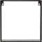 WOOOD Meert Wandplank Kubus - Metaal - Zwart - 30x30x15 - Set van 2
